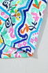 Artistic Floral Abstract Textured Rhinestone Detail Spaghetti Strap Summer Tank
